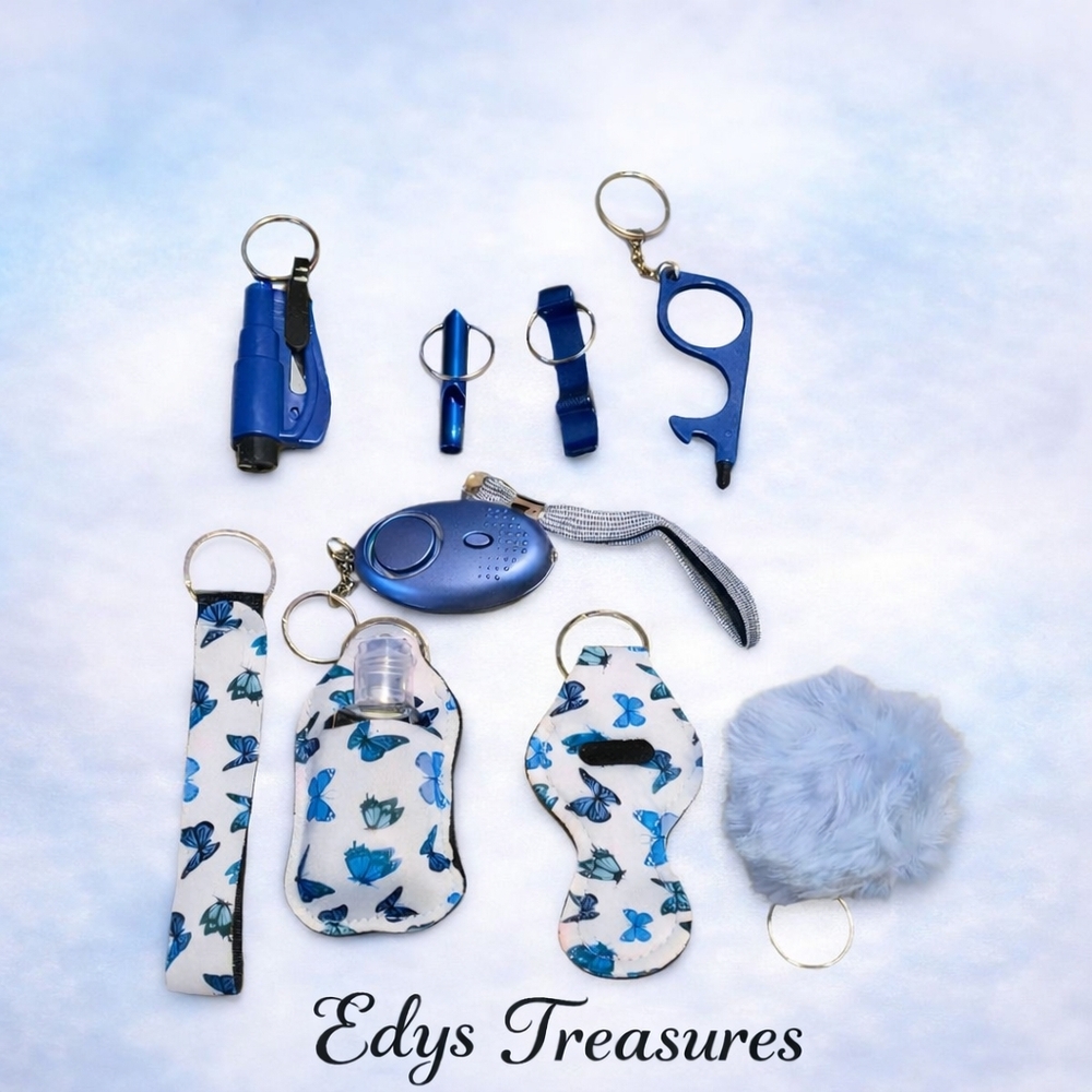 New 10 pcs Butterfly Keychain
